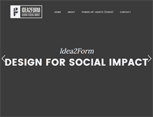 Tablet Screenshot of idea2form.com